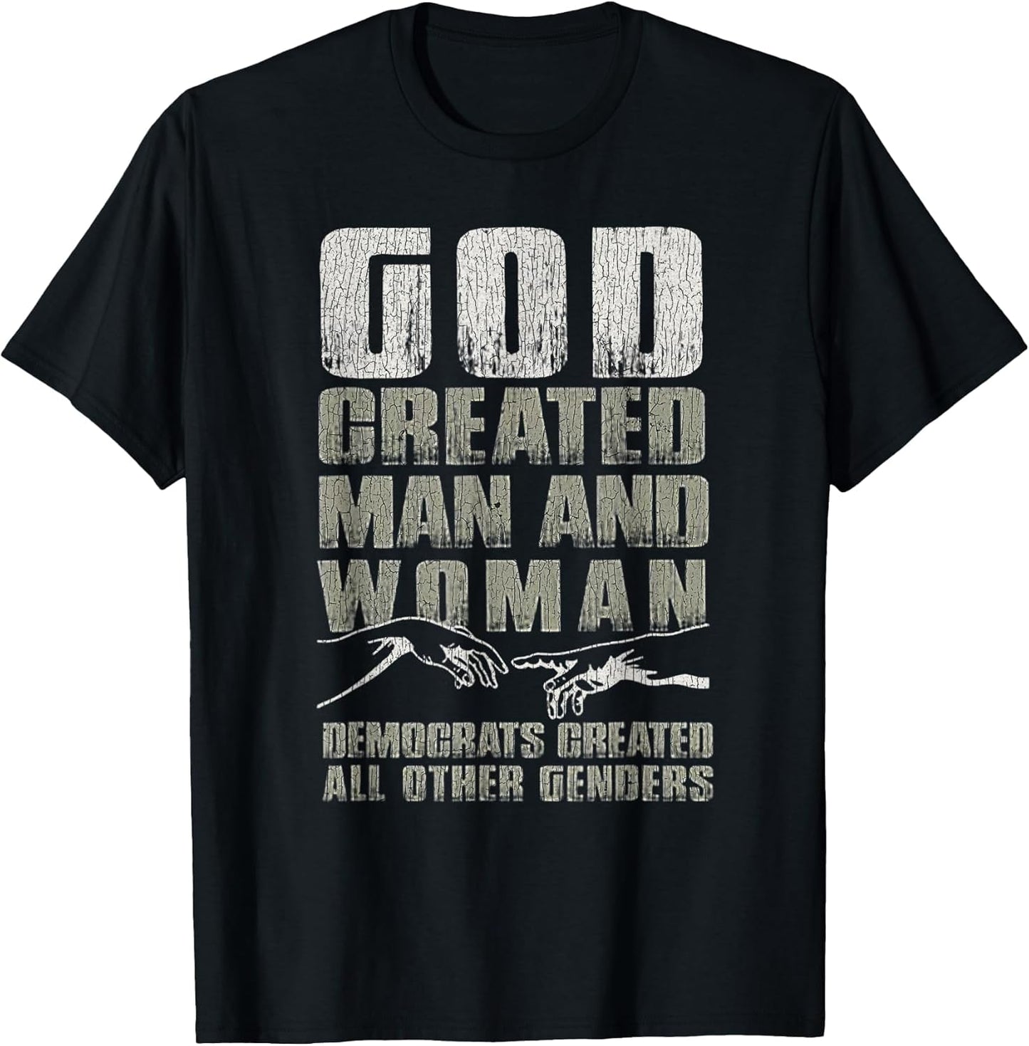 Vintage God Created Man & Woman Democrats Created