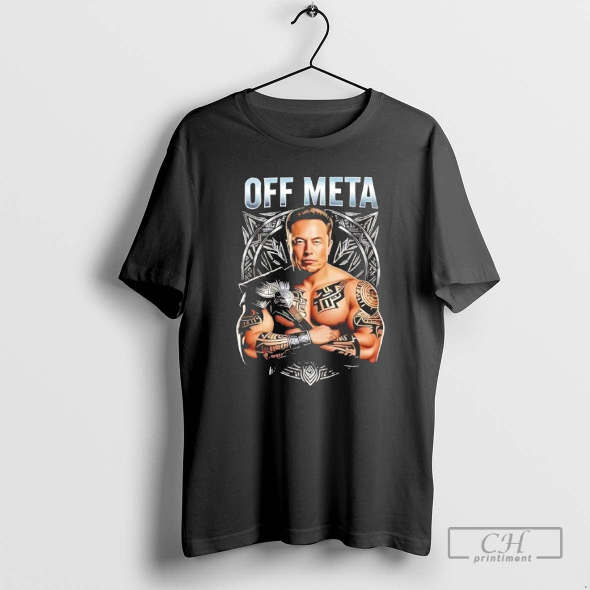 Elon Musk Fierce Warrior Off Meta T Shirts
