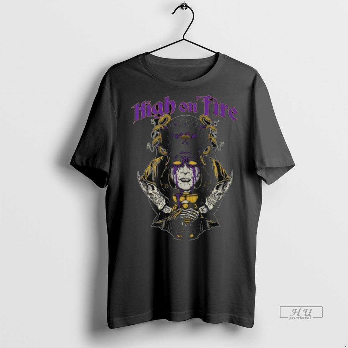 Officials High On Fire Black Lotus Long Sleve Tee Shirt Sweater