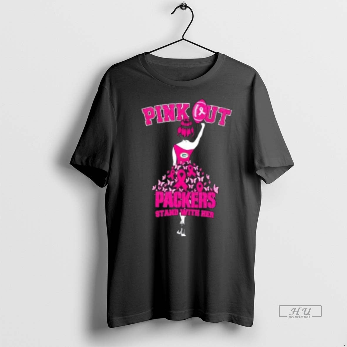 Officials Pink Out Green Bay Packers Stand With Her Tee Shirt Sweater