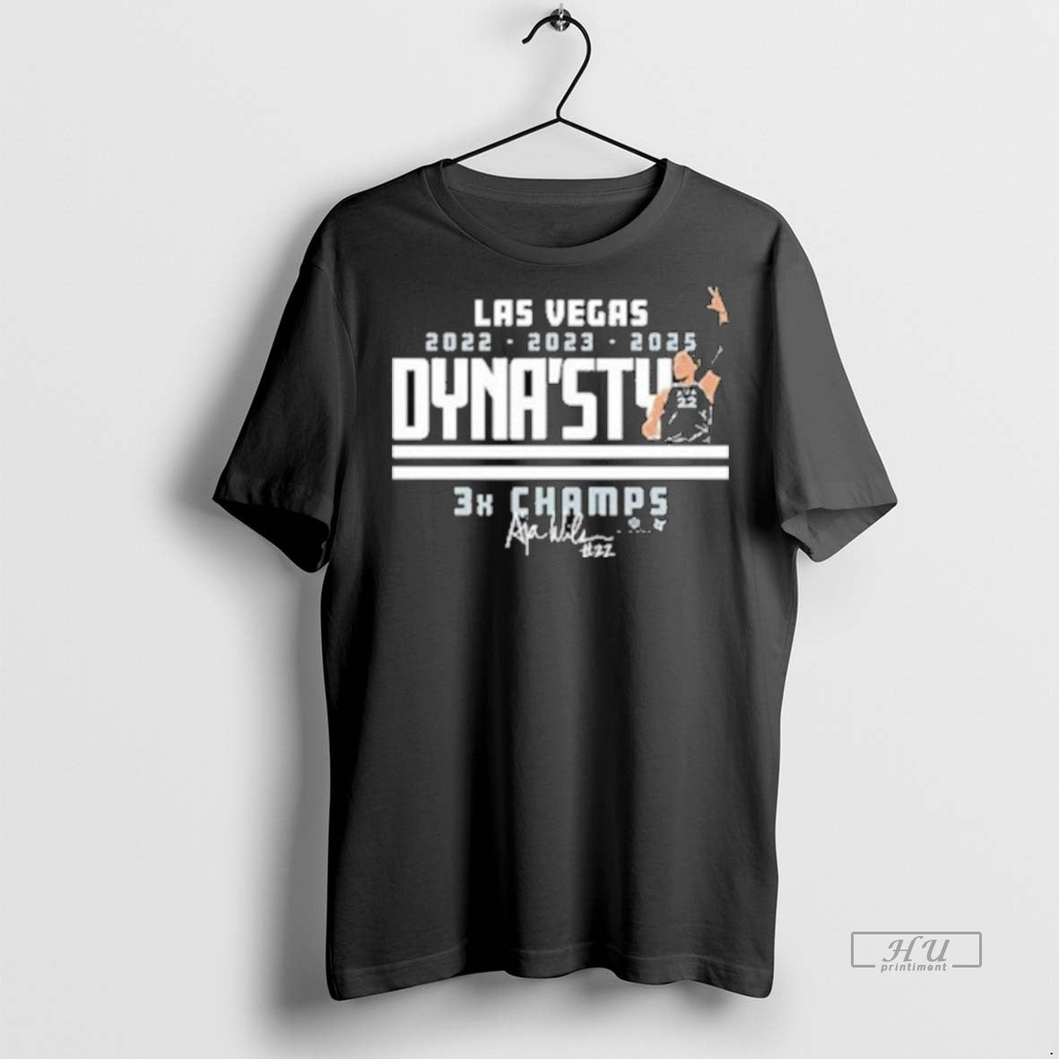 Officials Las Vegas Aja Wilson Dynasty 3x Champs 2022 2023 2025 Tee Shirt Sweater