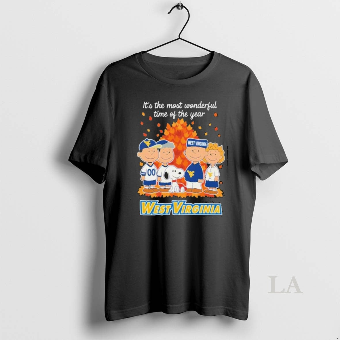 Original West Virginia Mountaineers X Peanuts Fall Its The Most Wonderful Time Of The Year