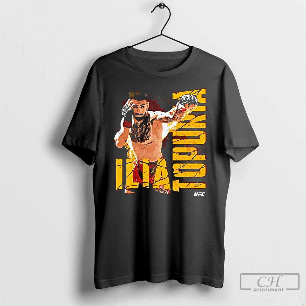 Premium Ilia Topuria Punch Ufc Graphic Vintage T Shirts
