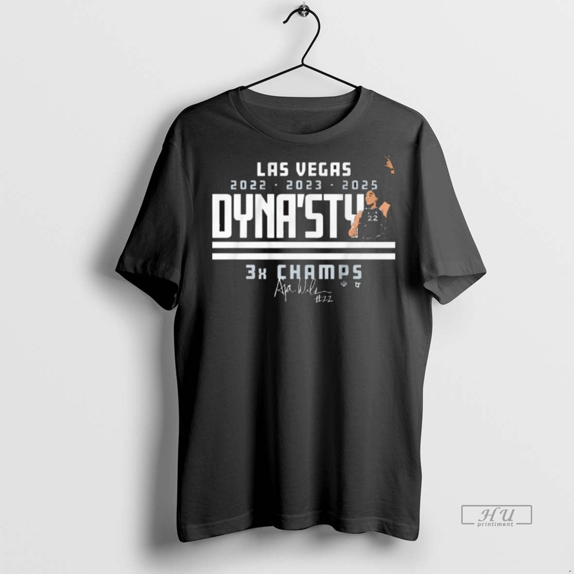 Viral Las Vegas Aces Basketball Aja Wilson Dynasty 3x Champs Signature Tee Shirt Sweater