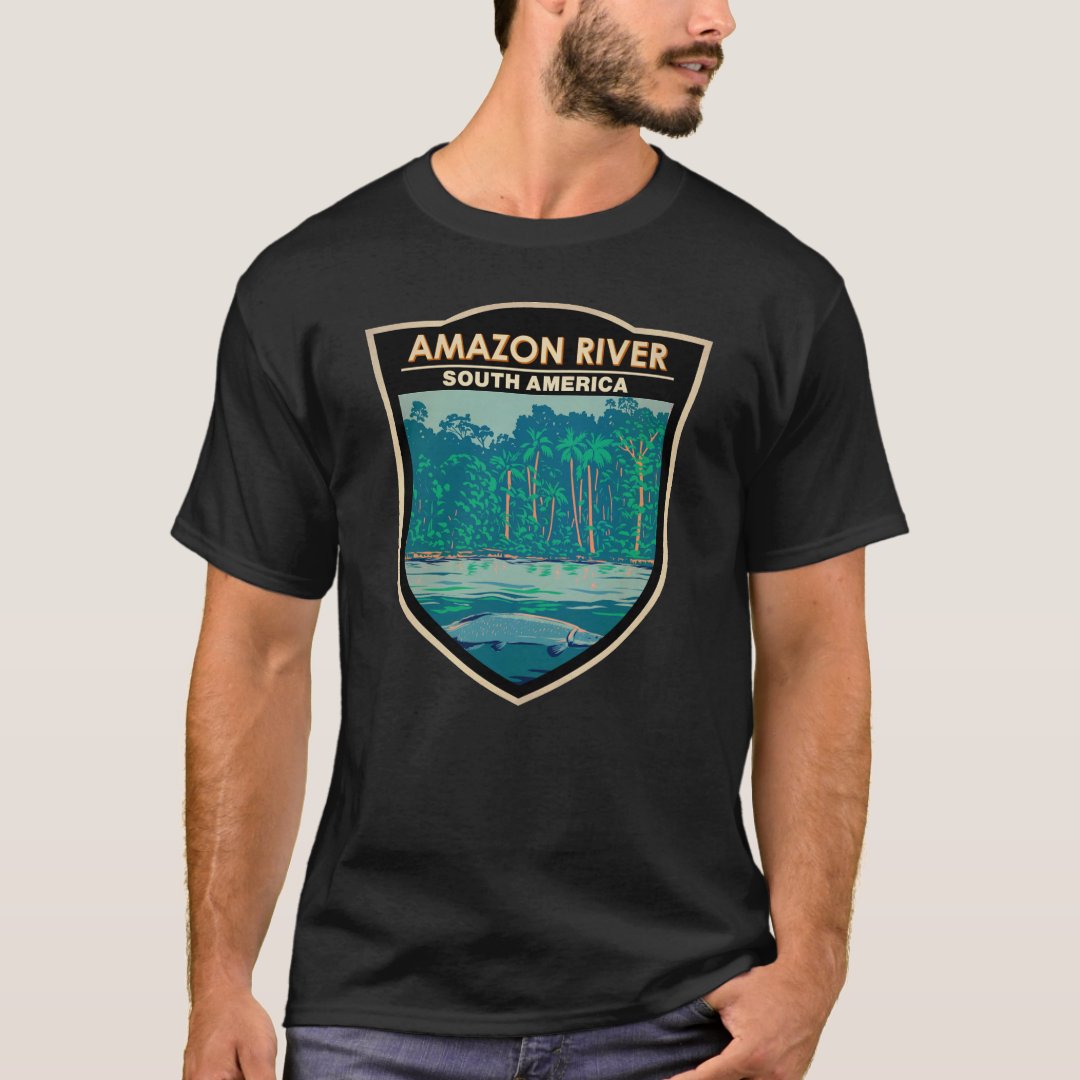 Amazon River South America Travel Art Vintage
