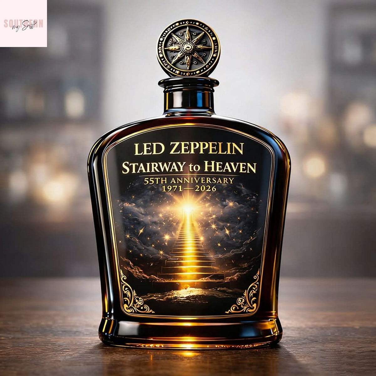 Led Zeppelin Stairway To Heaven 55th Anniversary 1971-2026 Whiskey Bottle