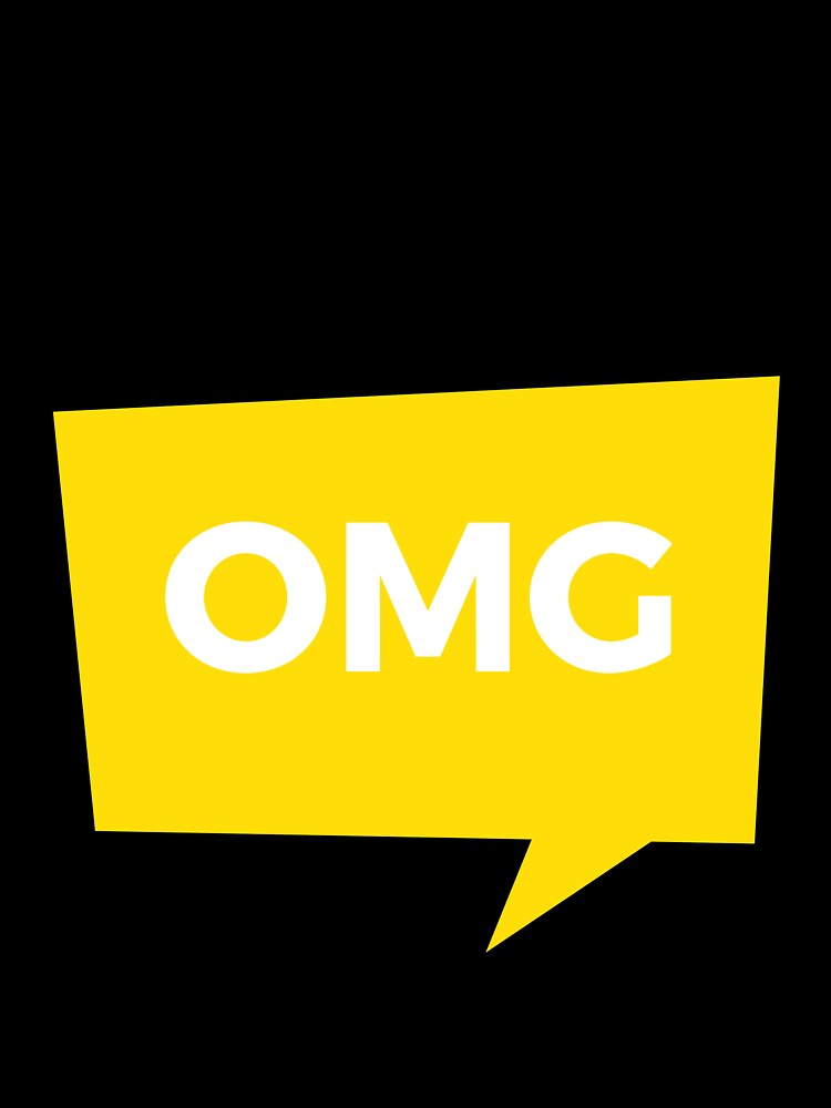 OMG OH My GOD Yellow Novelty Design by popotamfriends