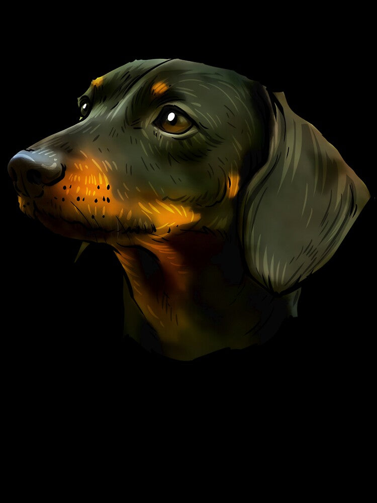 Dachshund Dog Portrait by Sven19864