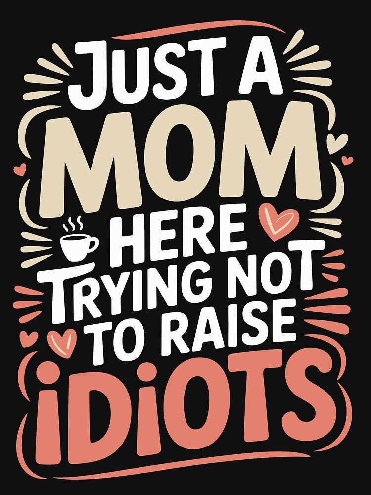 Edgy Retro Motherhood Humor Statement by Kreatiq