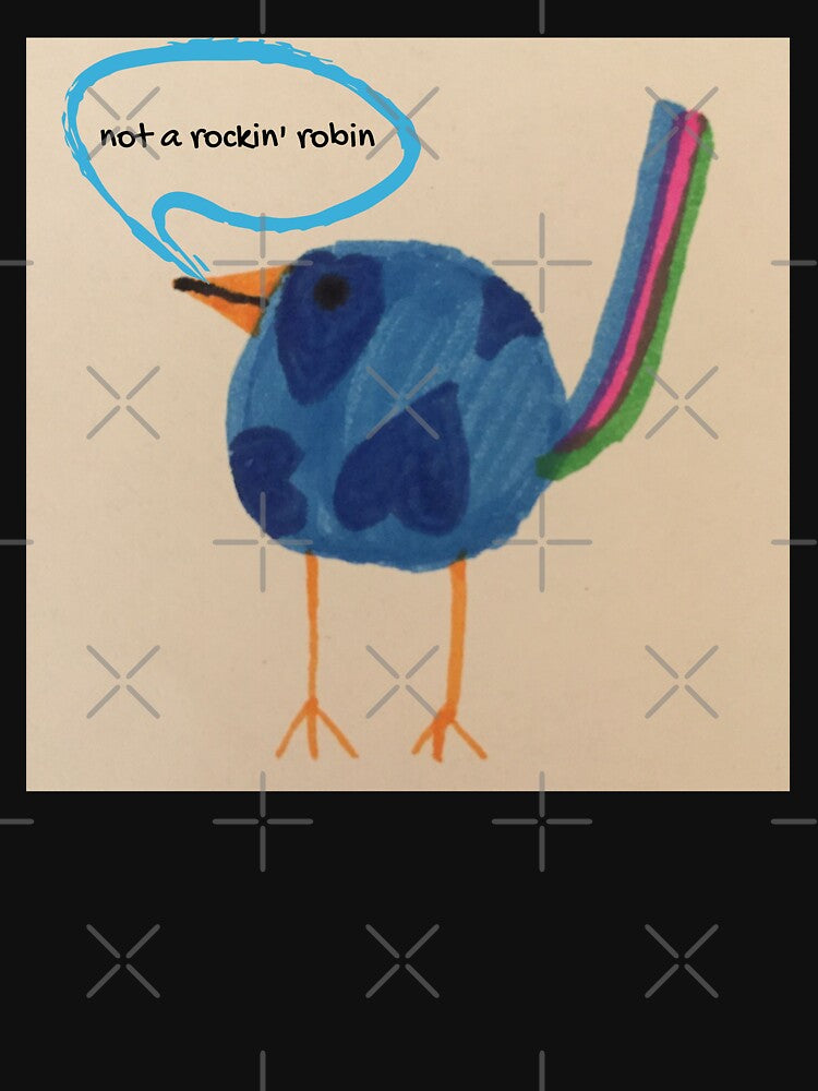 Baby Geek Bird ... not a rockin' robin | GEEK ANIMALS by Le Plus Three