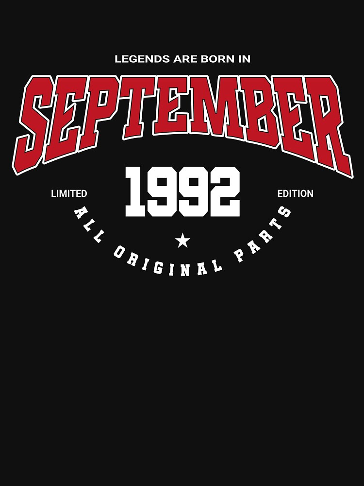 September legends 1992 by HB Shirts