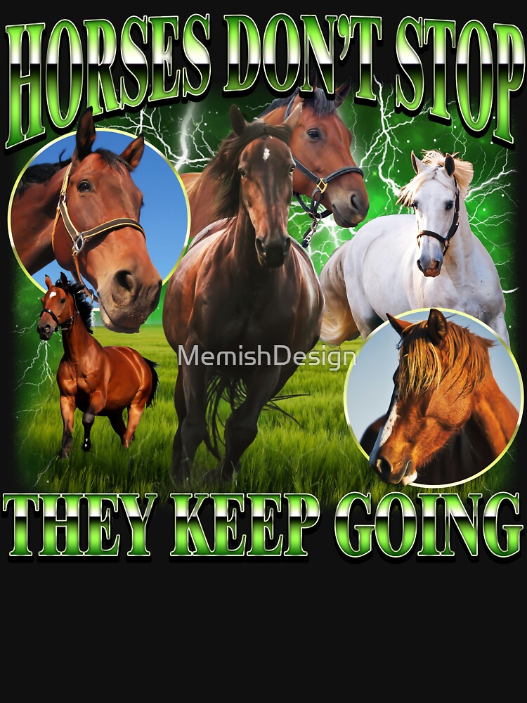 Horses Don't Stop They Keep Going by MemishDesign