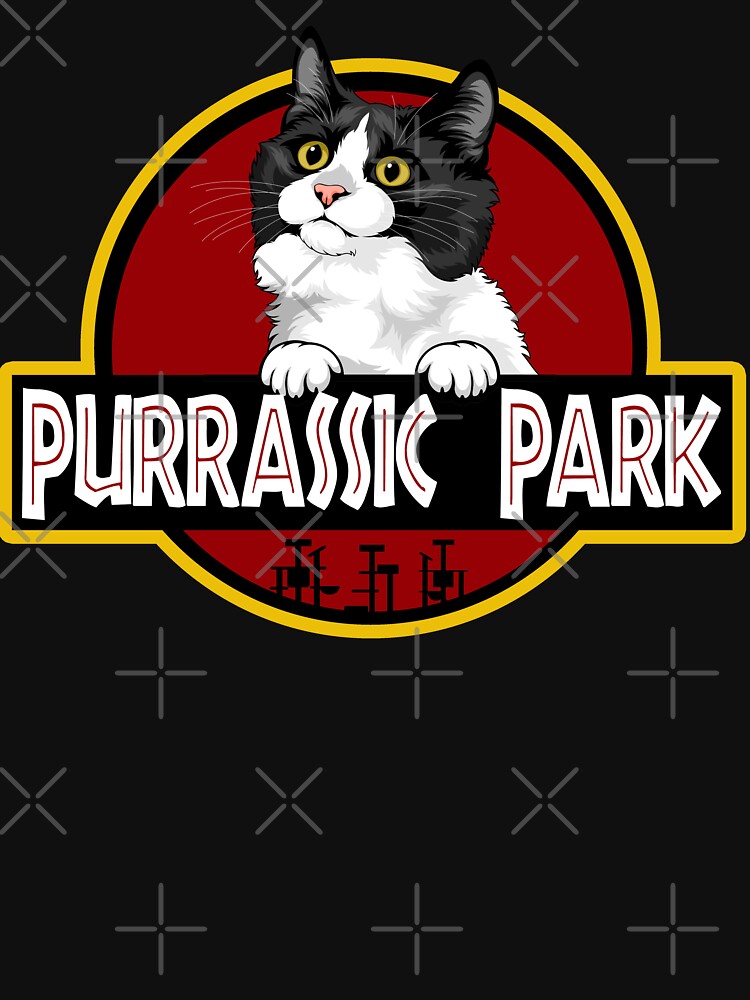 Funny Munchkin Cat Purrassic Park by Funny Shirts Matter