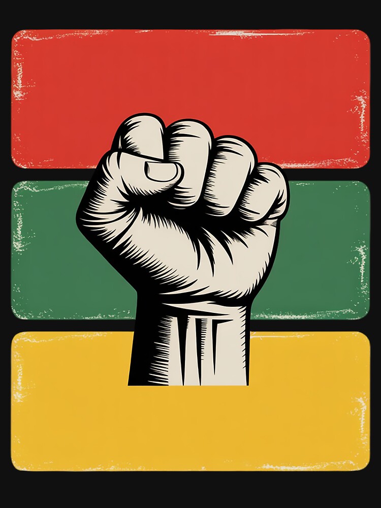 Black Lives Statement with Black Power Fist by duolastgend