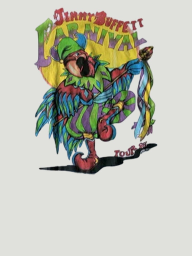 Vintage Jimmy Buffett 1998 Tour Carnival Parrot Tee by ambermte
