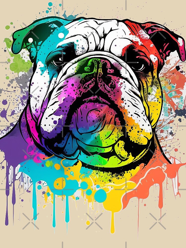 Dog Bulldog ,funny cute decorative Bulldog for dog lovers by RSDESIGNSteam