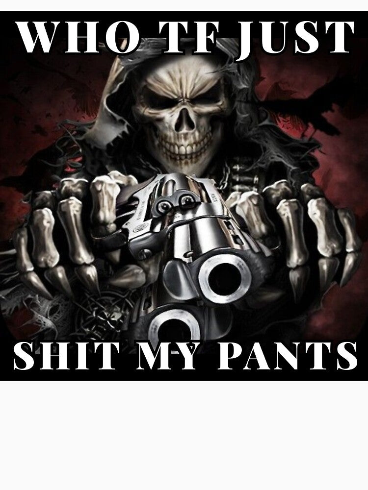 Funny Edgy Skeleton Design by VossMonk3