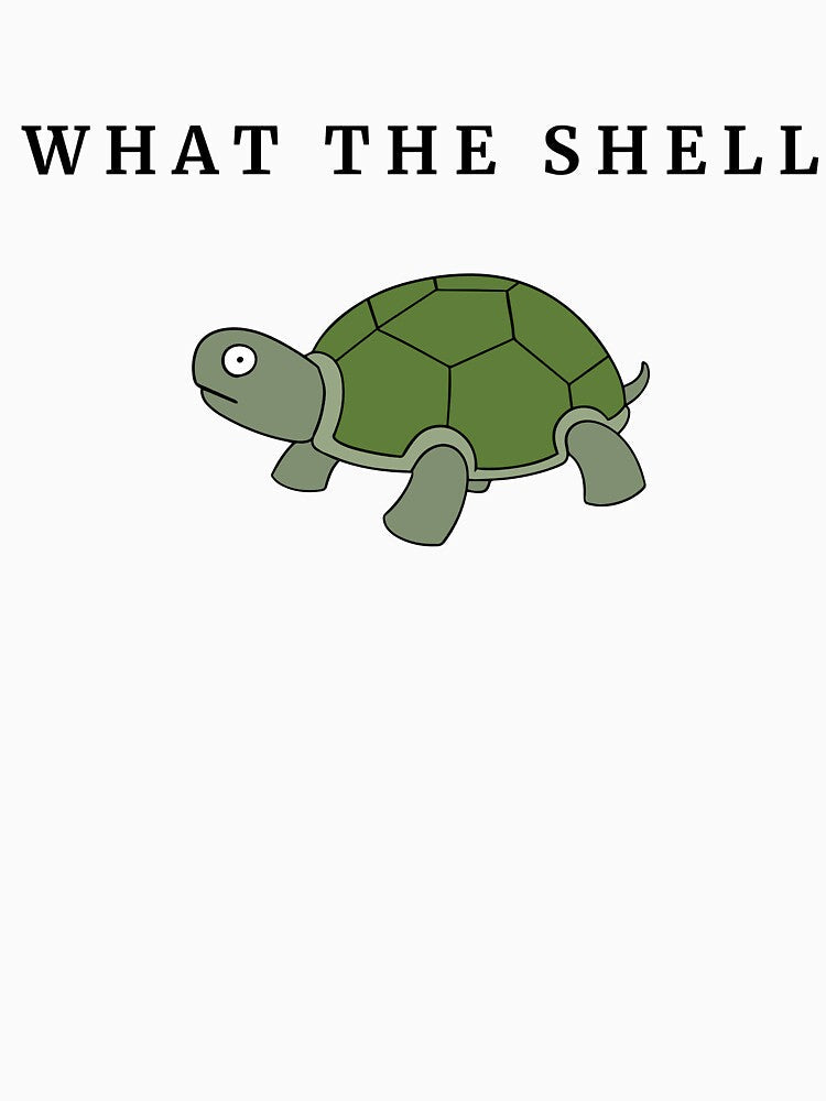 What the Shell Turtle Funny Art by Ocean-Lana