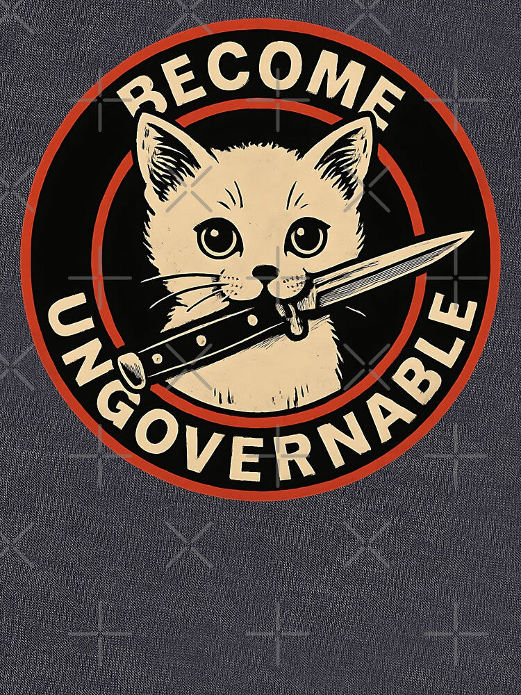 Anarchist Cat with Switchblade Art by zptees