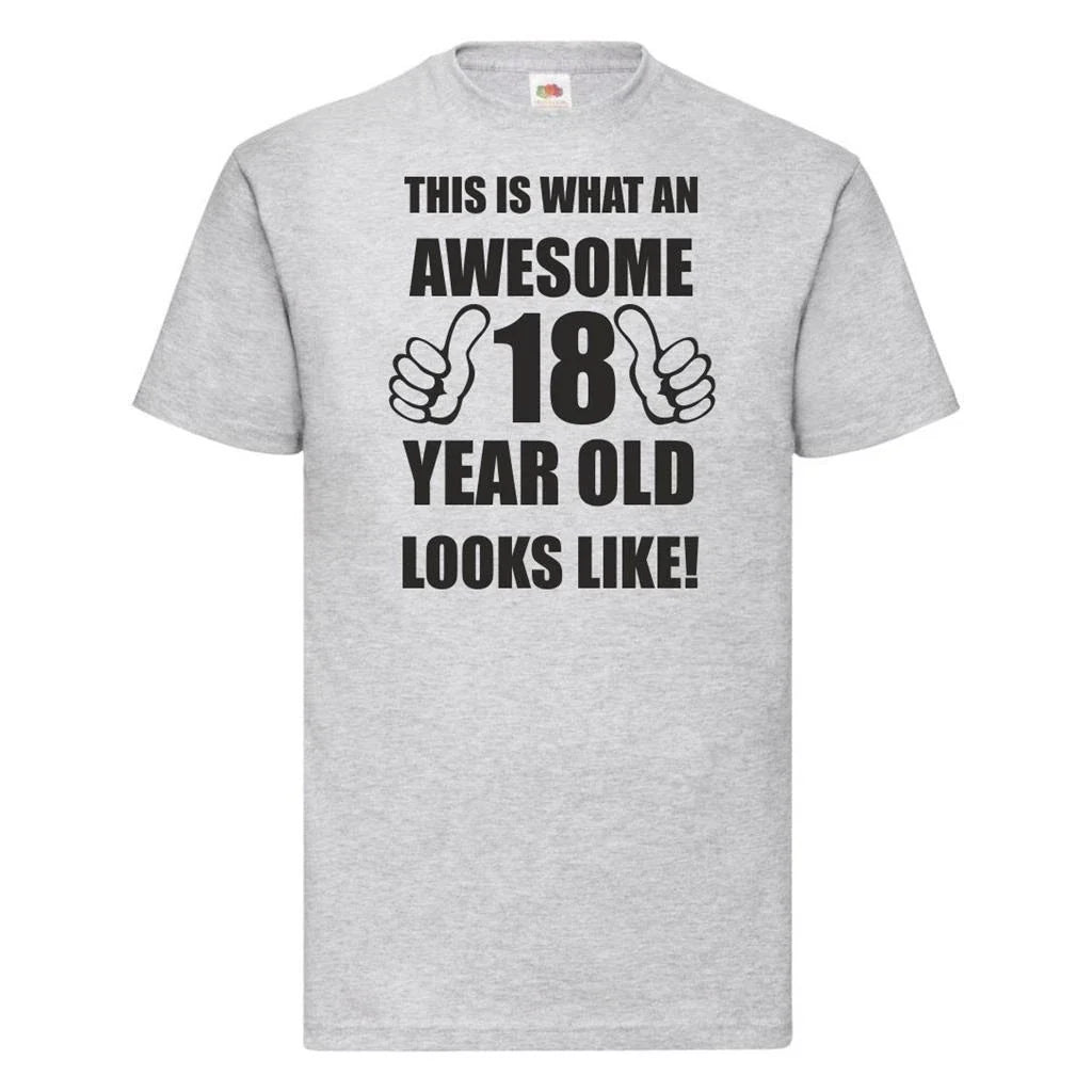 18th 18 Years Old Eighteenth Birthday Gift Presents Mens Funny Awesome T-Shirt