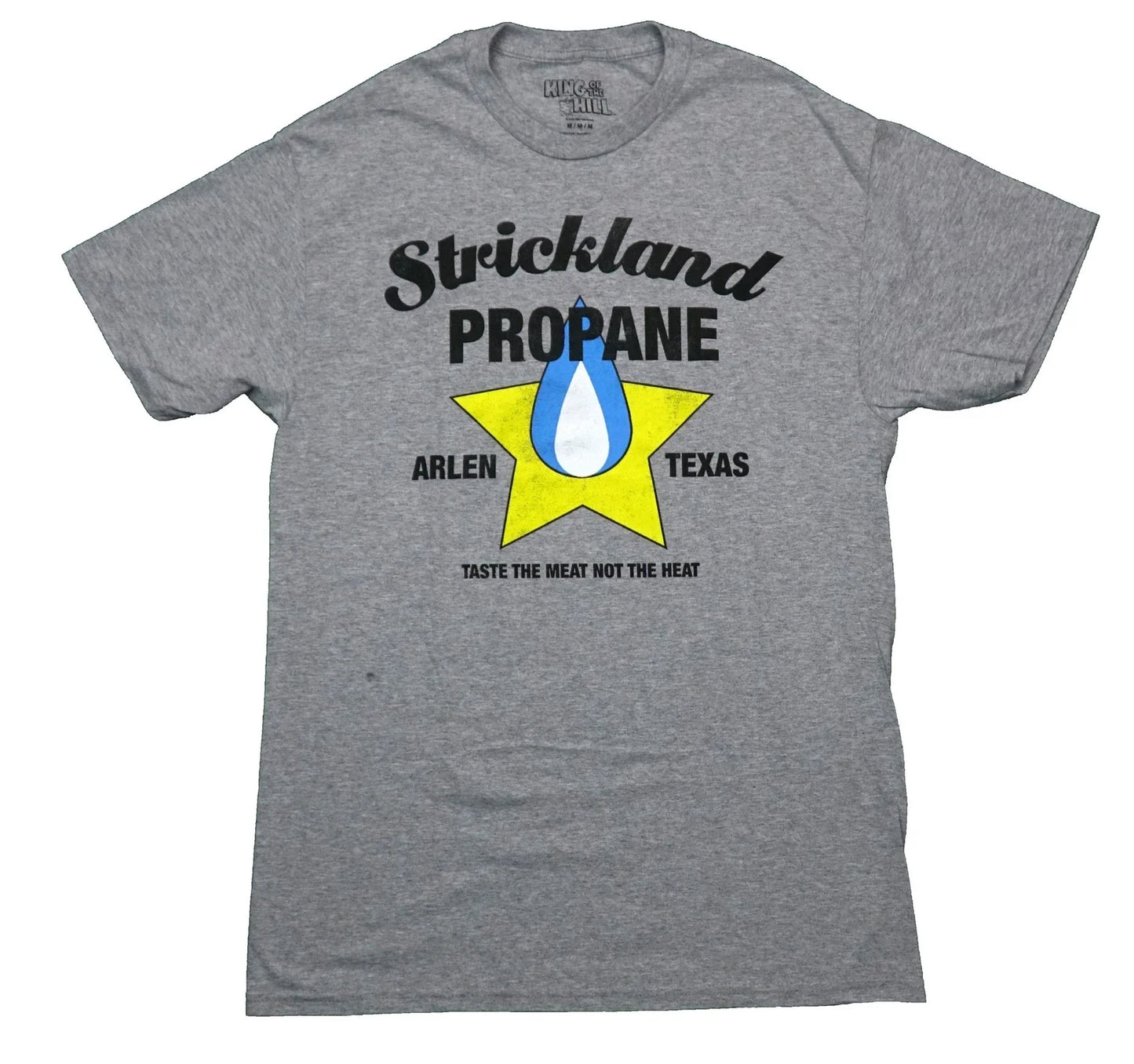 King of the Hill New Adult T-Shirt -Strickland Propane Logo Arlen Texas