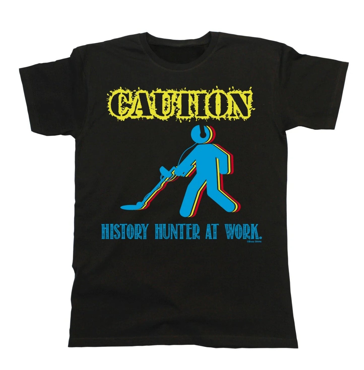 Mens Metal Detector T-Shirt History Hunter At Work Detecting Christmas