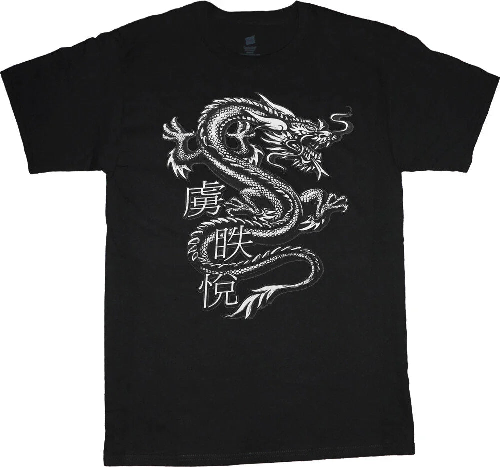 Dragon T-shirt Mens Graphic Tee Clothing Apparel Chinese Dagon Symbol