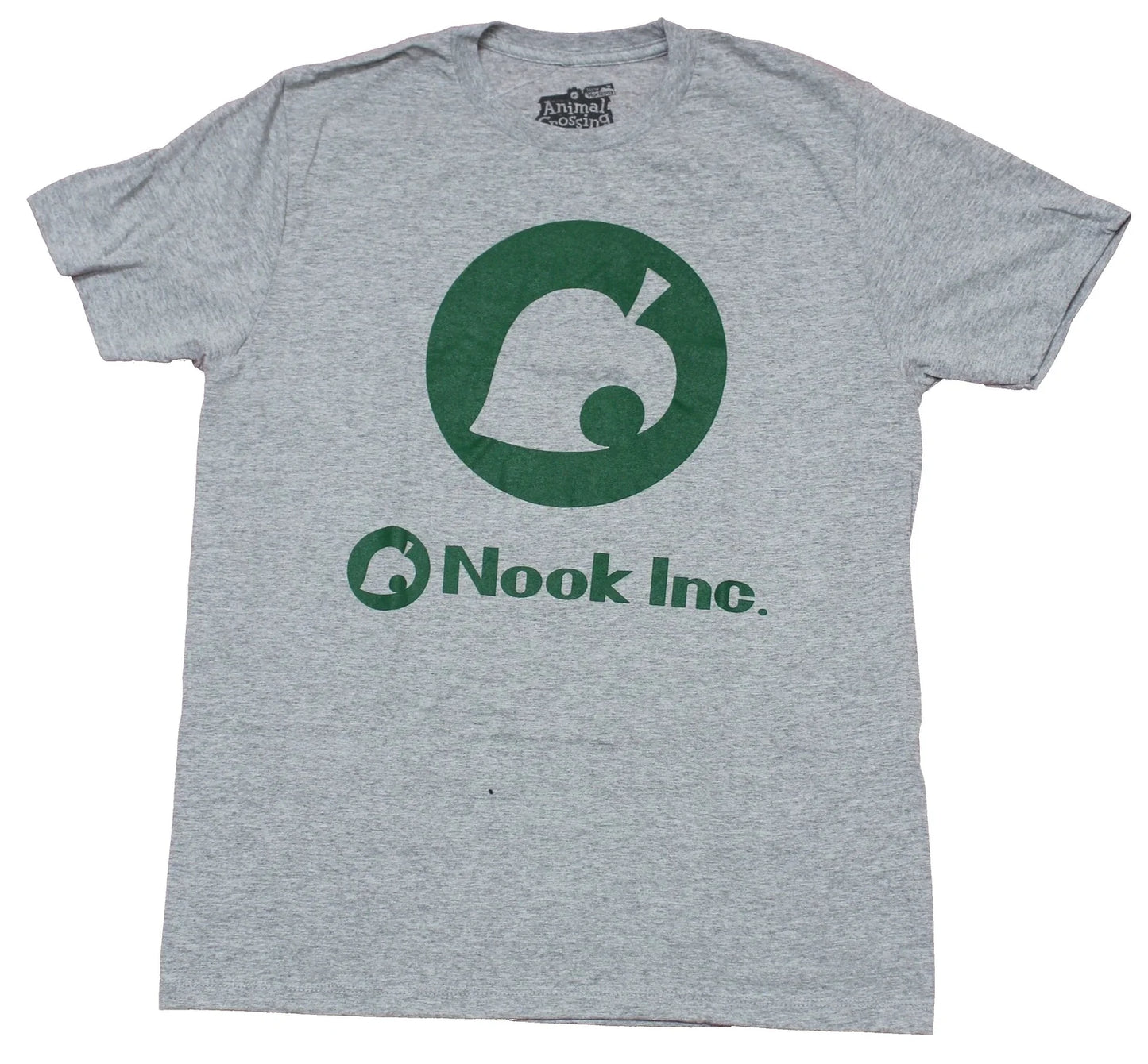 Animal Crossing Mens T-Shirt - Nook Inc Green Circle Logo