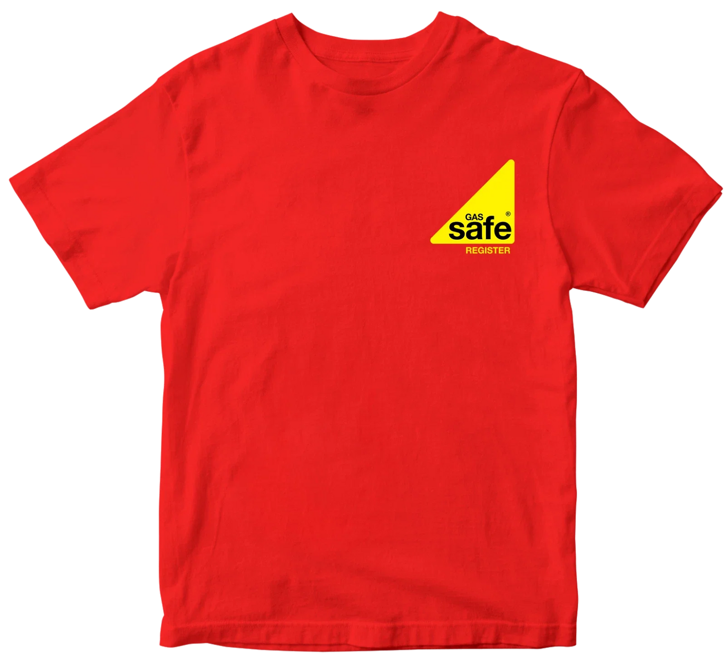 Gas Safe Register T-shirt Engineer Work wear Staff Men Plumber Gas Fitter Top