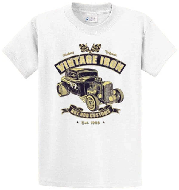 VINTAGE IRON Graphic Printed Tee Shirt Men's Regular and Big & Tall Size