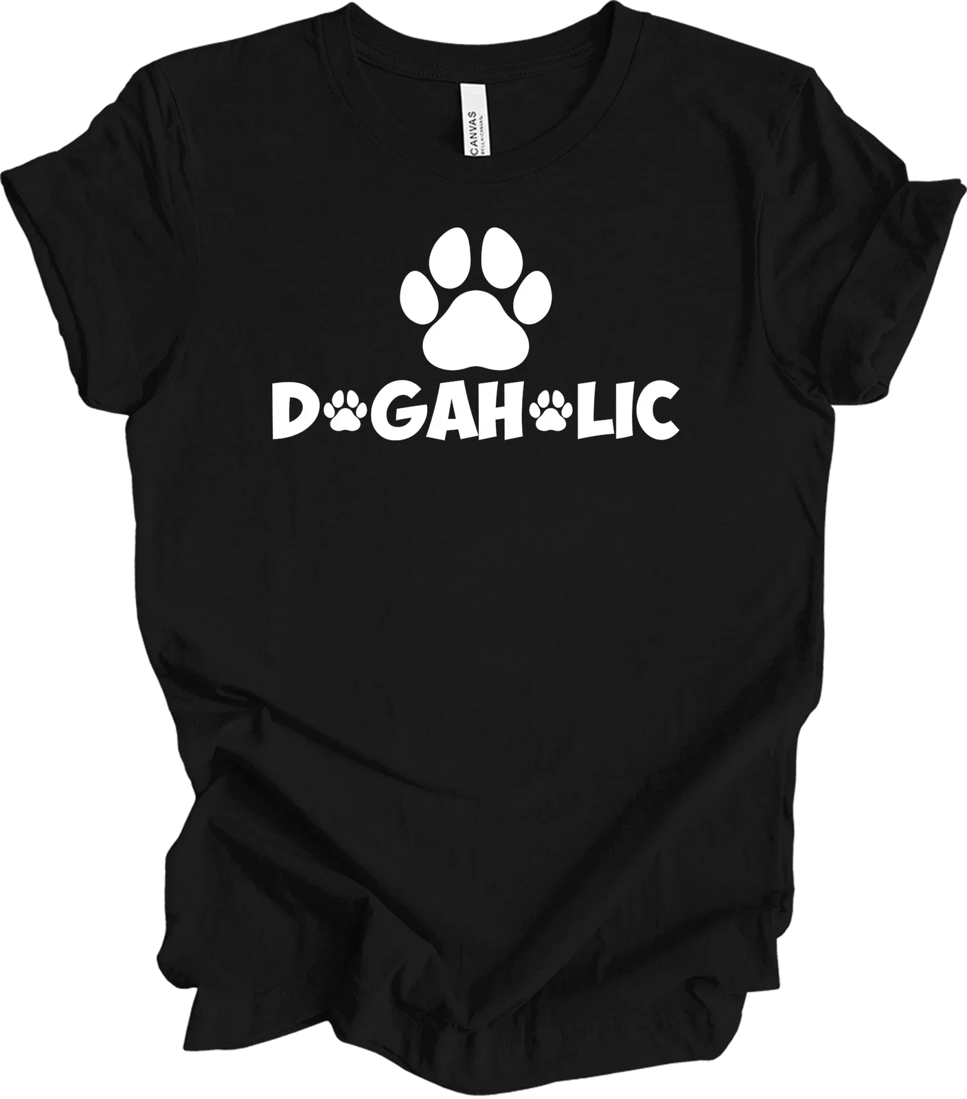 Dogaholic Definition T-Shirt Funny Dog Lover Gift Pet Parent Humorous Quote Tee
