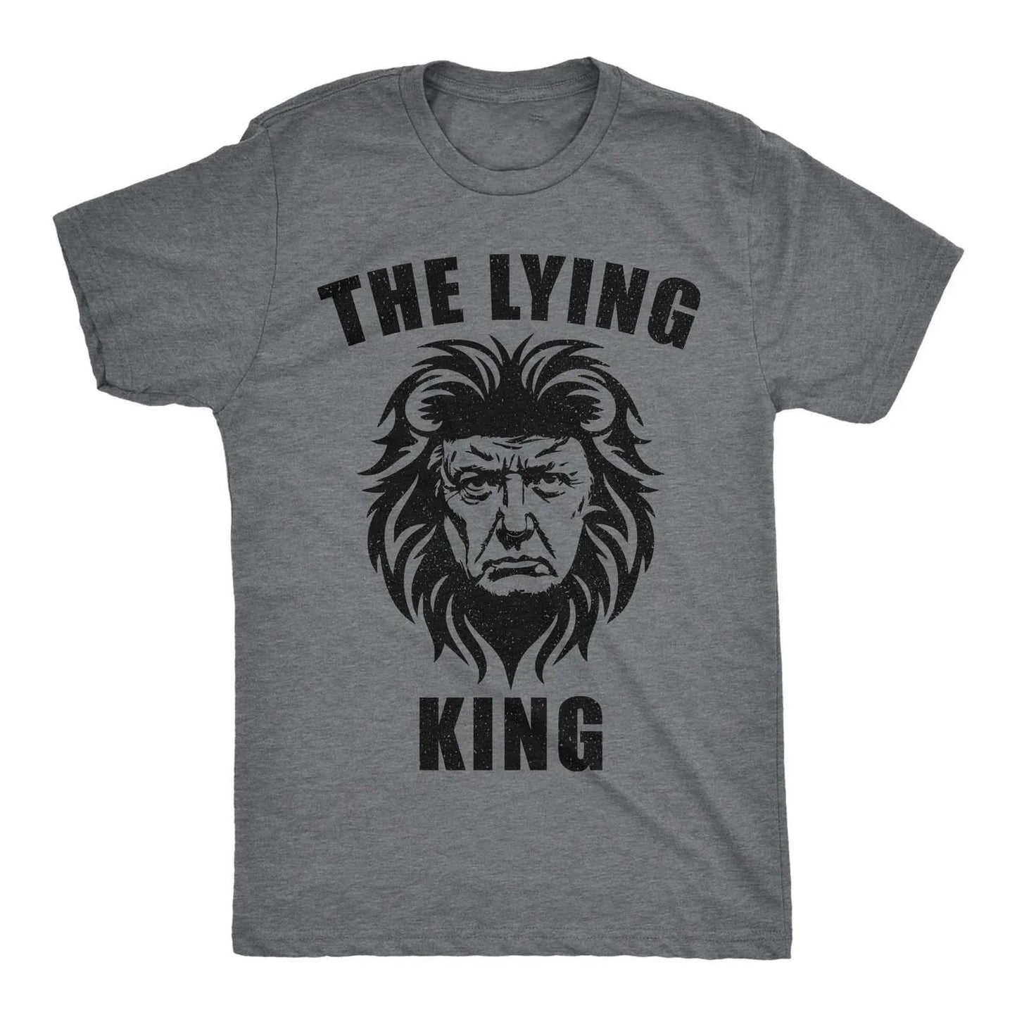 Mens Funny T Shirts The Lying King Sarcastic Anti Graphic Novelty Tee for
