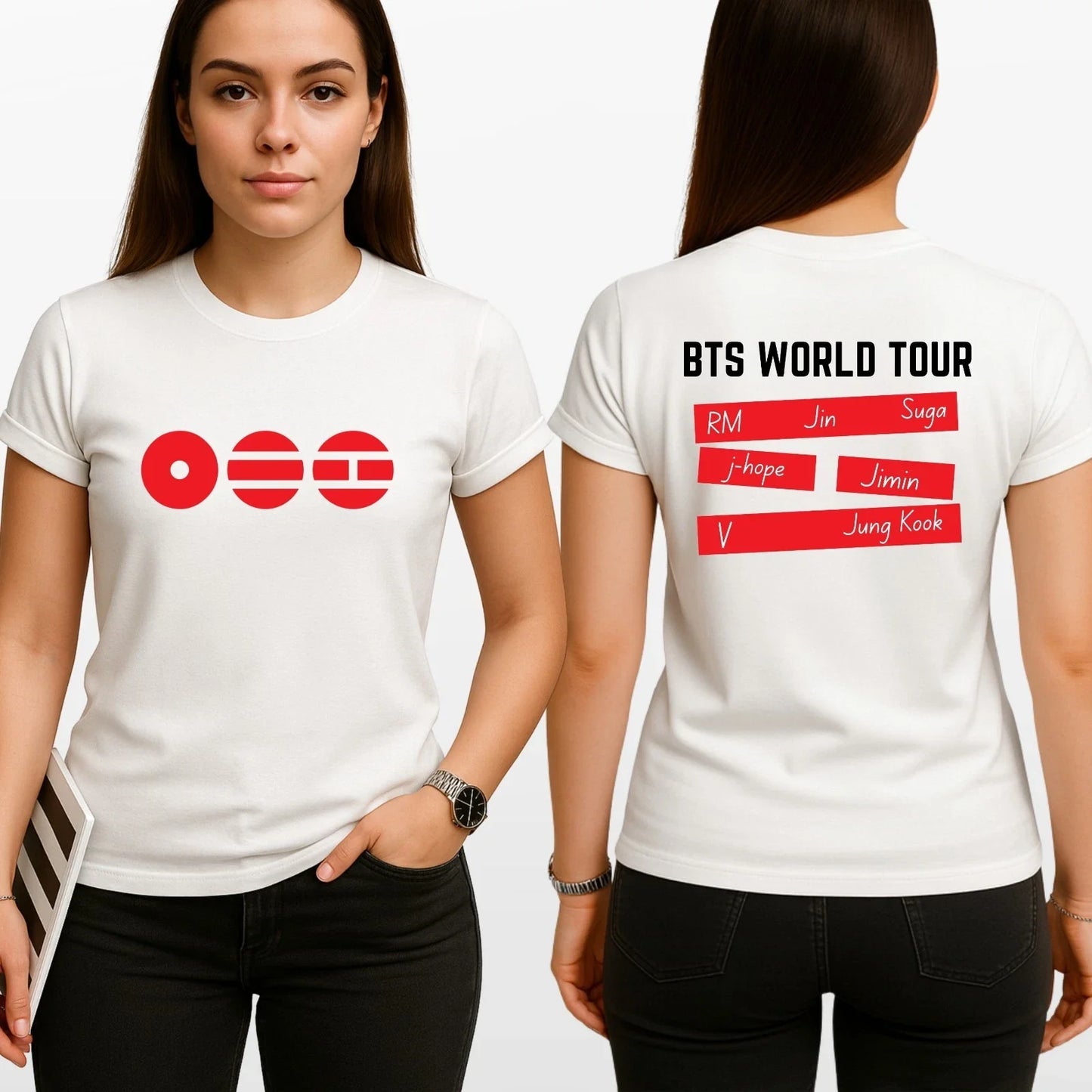 BTS 2026 Tour T-Shirt - Music Fan Concert Gift Unisex Tee - Army Fan Top