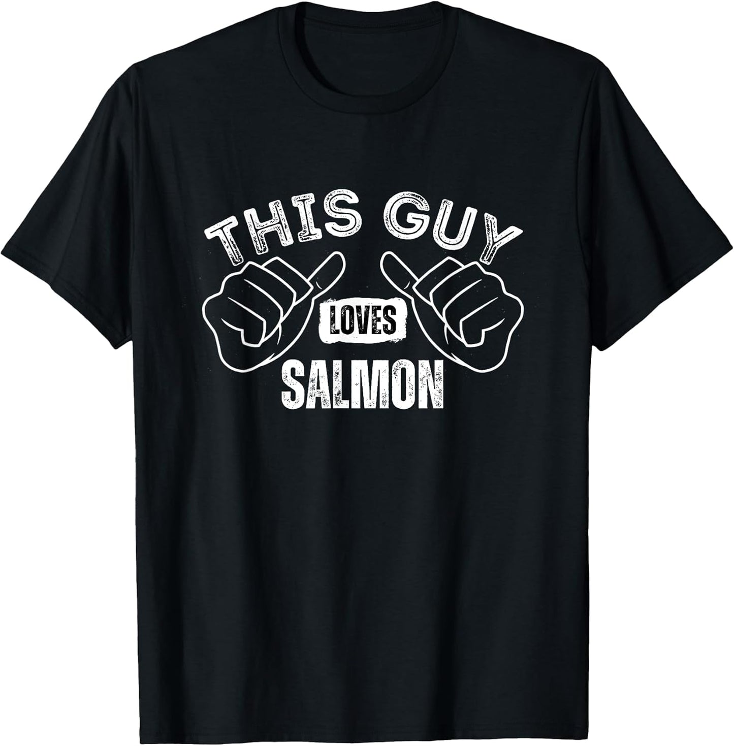I Love Salmon Funny Text Merch