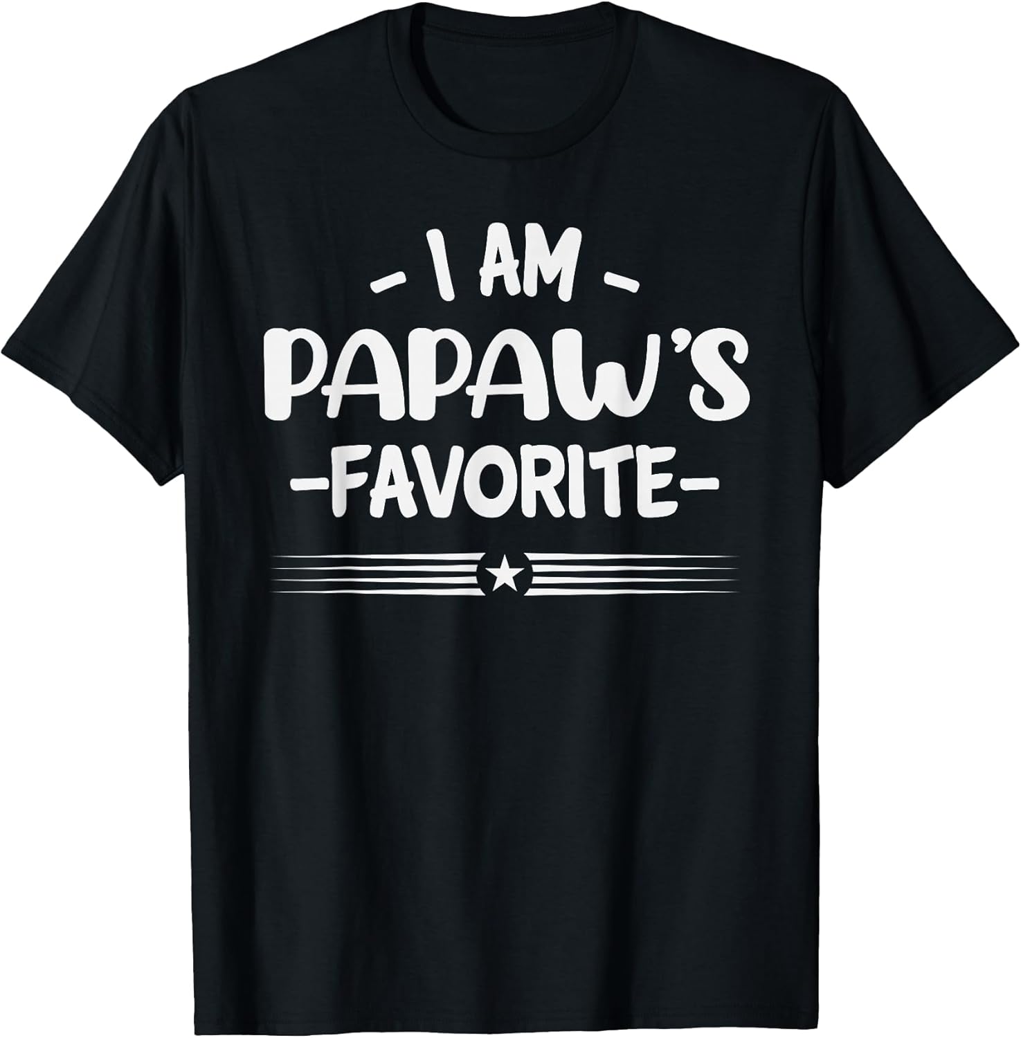 I Am Papaw's Favorite Sarcastic Kids Funny Tees