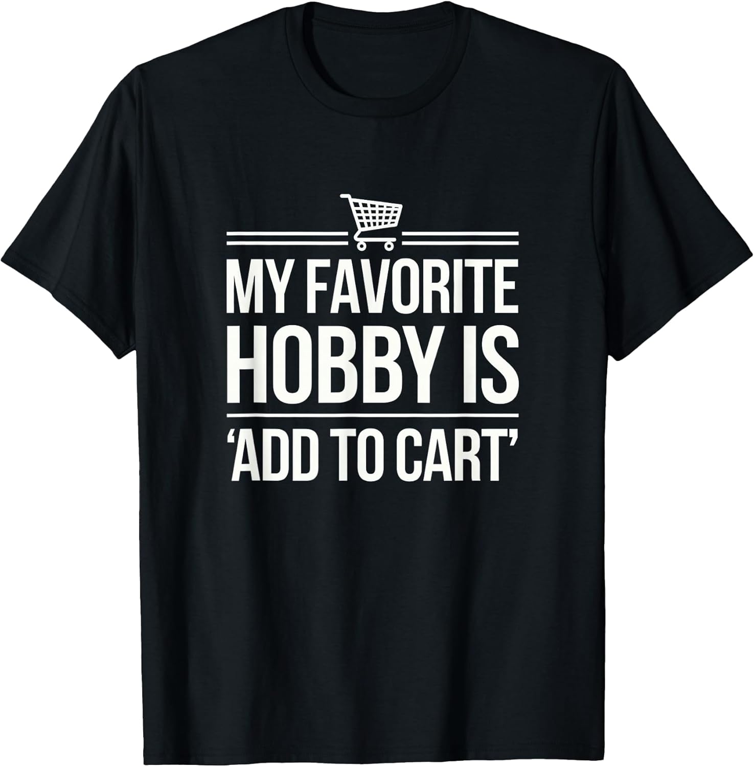 Funny Shopping Lover Tee for Online Shopaholics