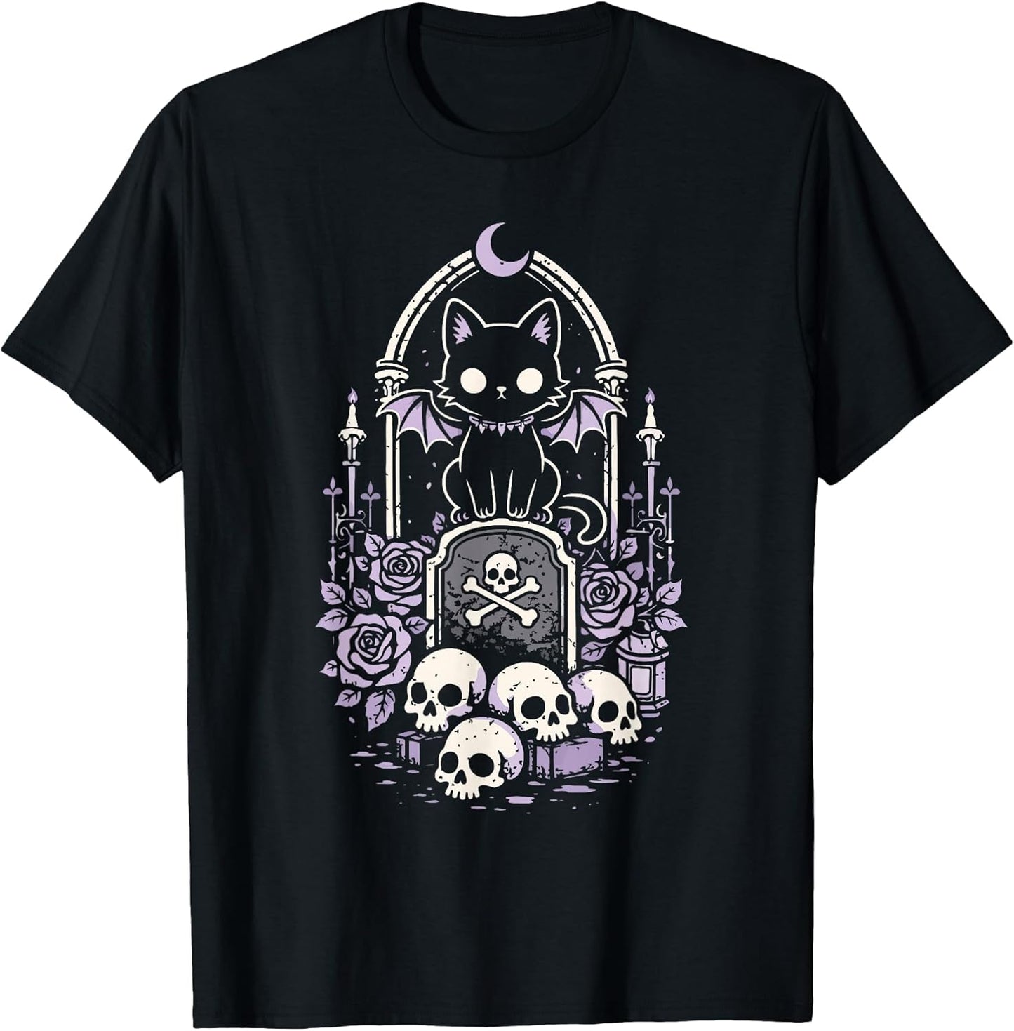 Cute Cat Pastel Goth Black Occult Kitty Emo Outfit