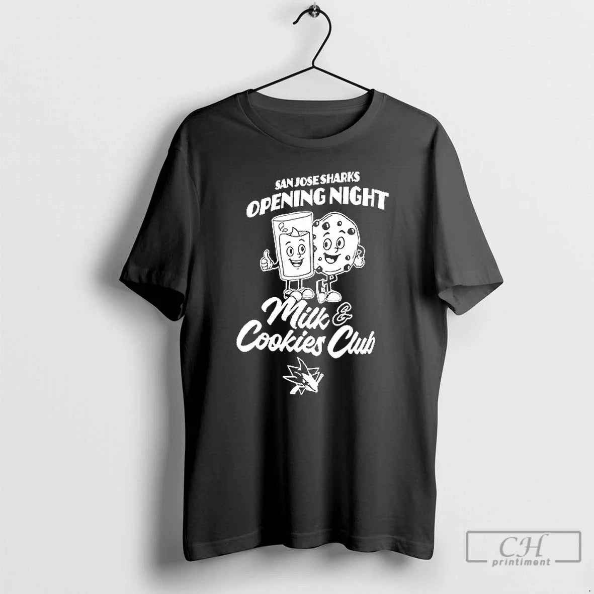 Classic San Jose Sharks Opening Night Milk And Cookies Club T Shirs Sweater