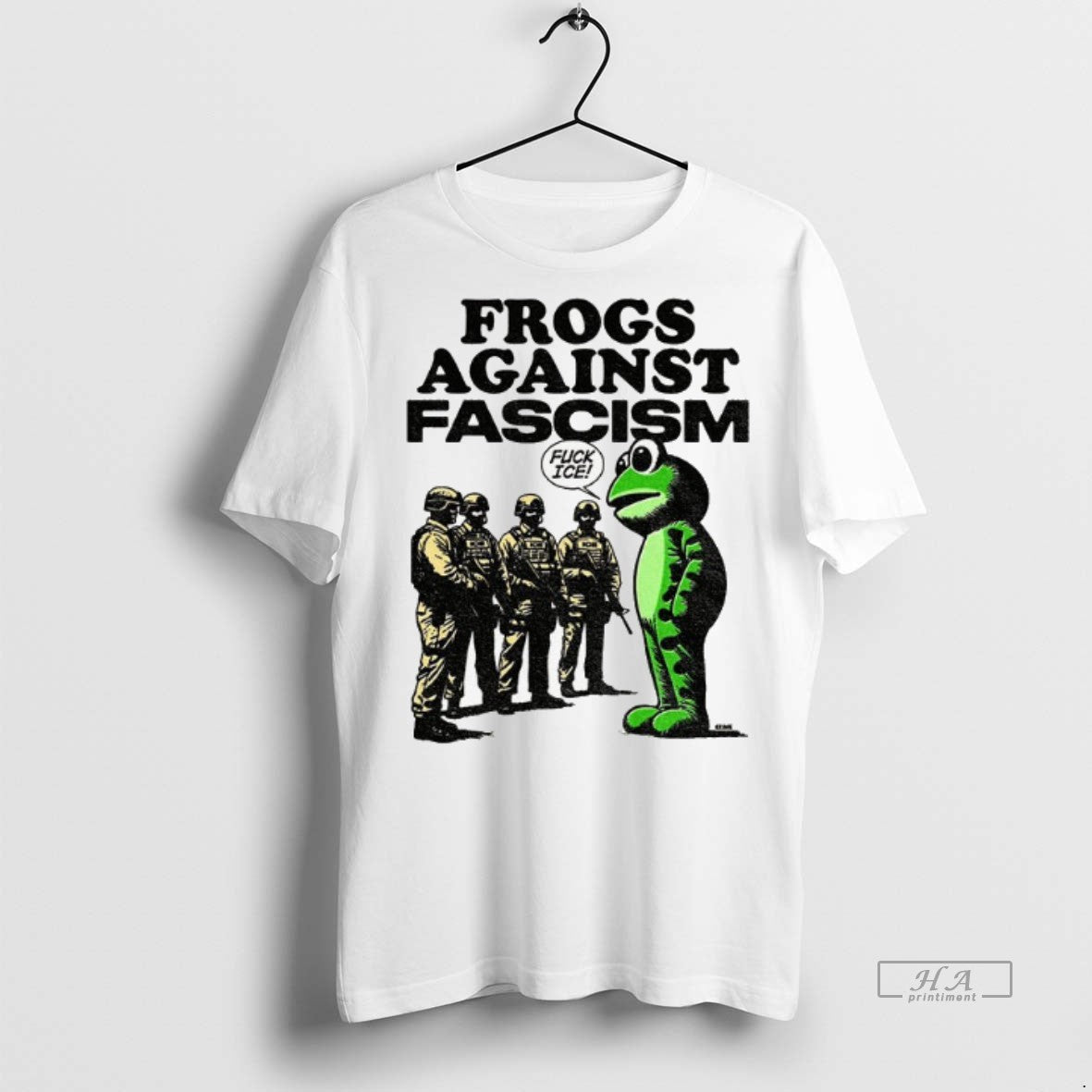 Official Trendy Portland Frog Frogs Against Fascism Fuck Ice Tee Sweater