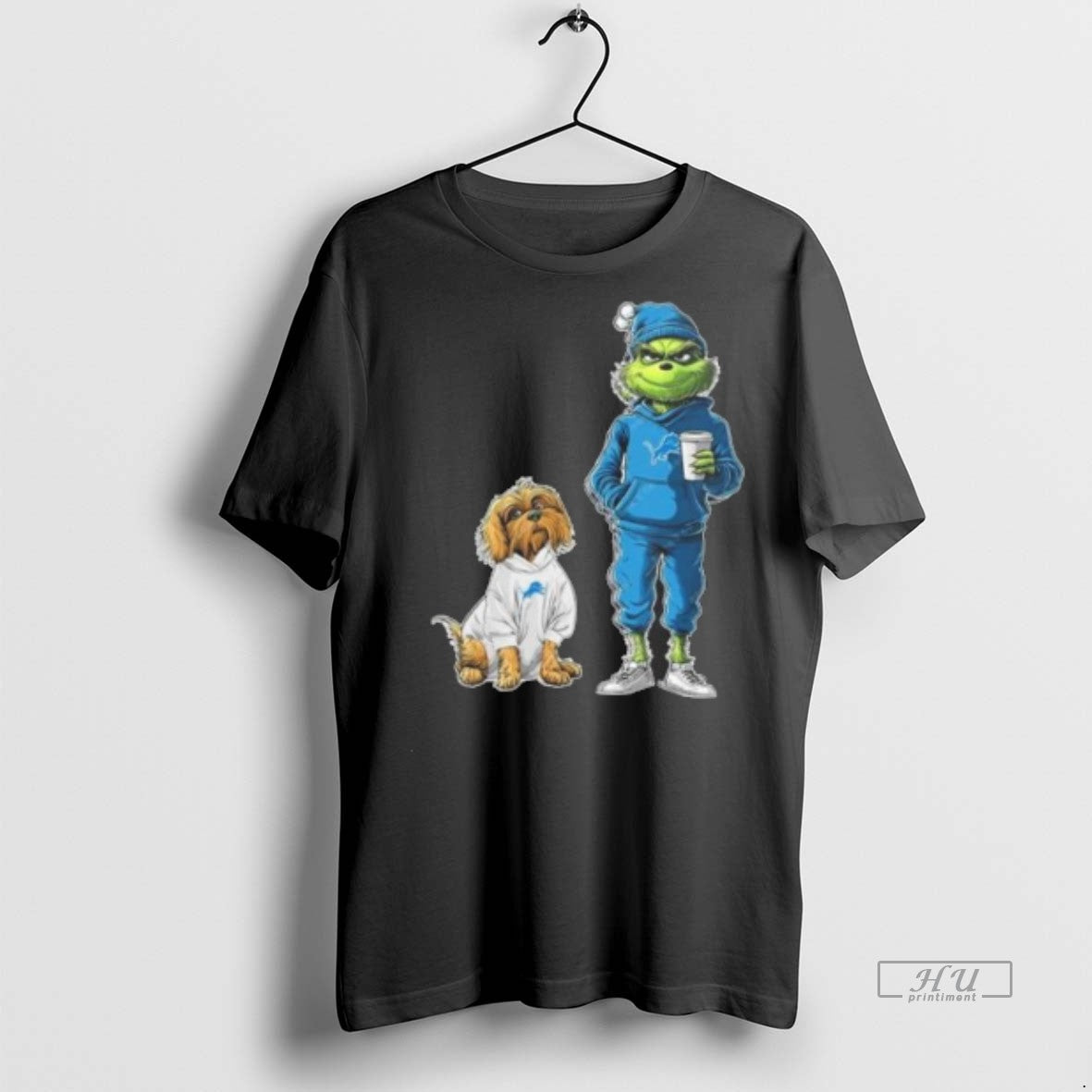 Officials Detroit Lions Grinch And Dog Christmas Football 2025 Tee Shirt Sweater