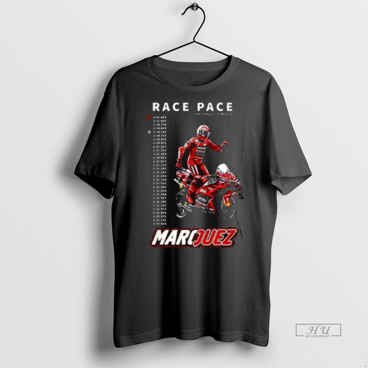 Officials Marc Marquez Motogp Race Pace 2025 Double Sided Tee Shirt Sweater