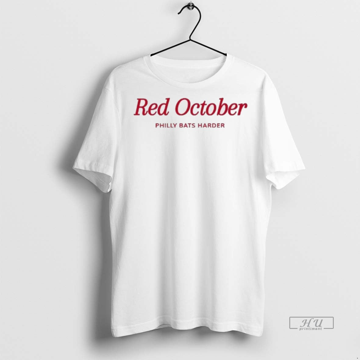 Officials Philadelphia Phillies Red October Philly Bats Harder Tee Shirt Sweater