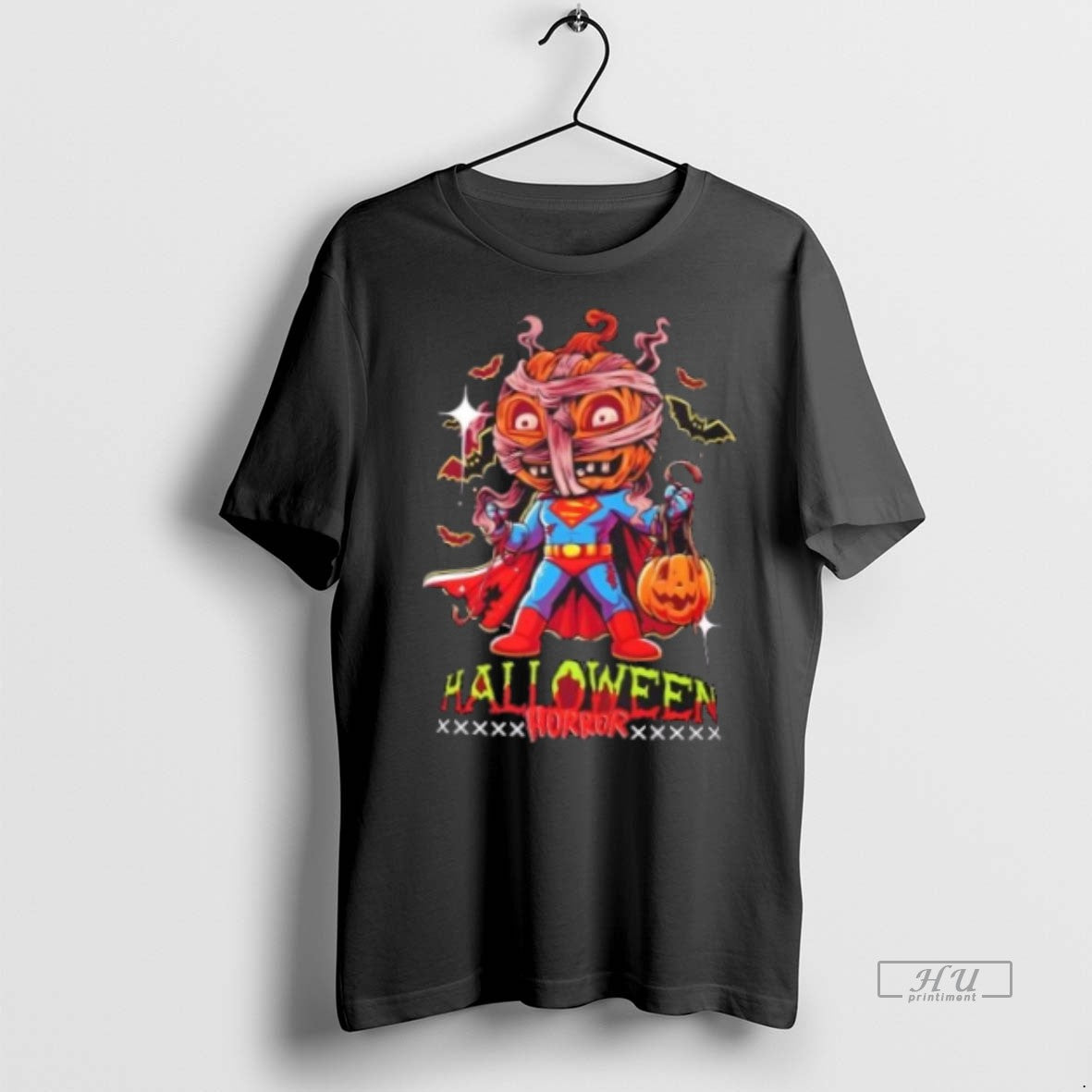 Officials Superman Pumpkin Parody Halloween Horror Tee Shirt Sweater