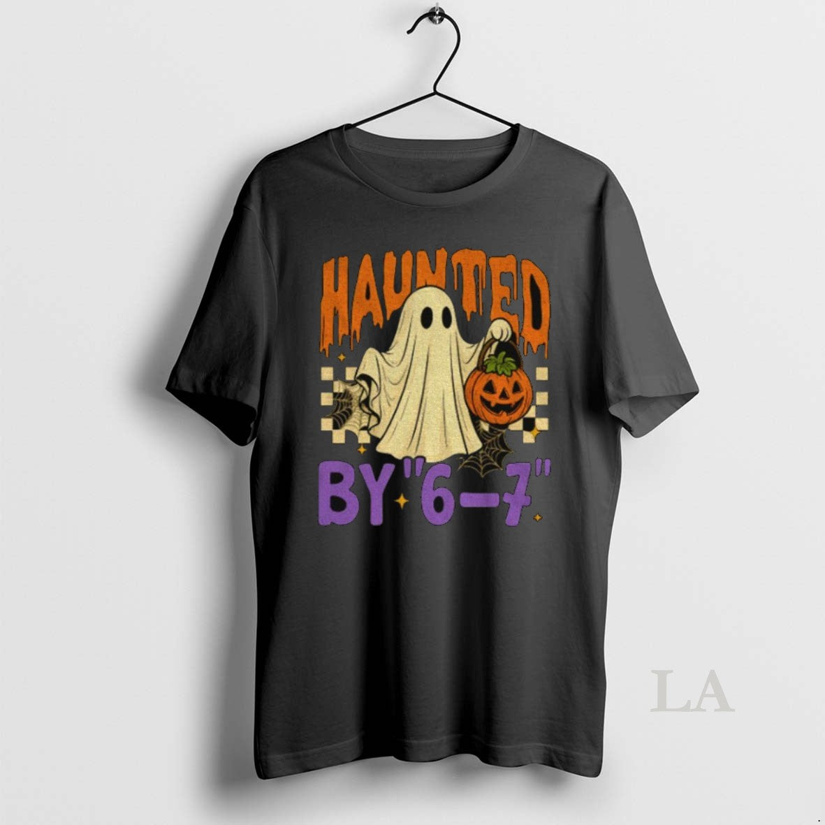 Original Haunted By 6 7 Halloween Ghost And Pumpkin