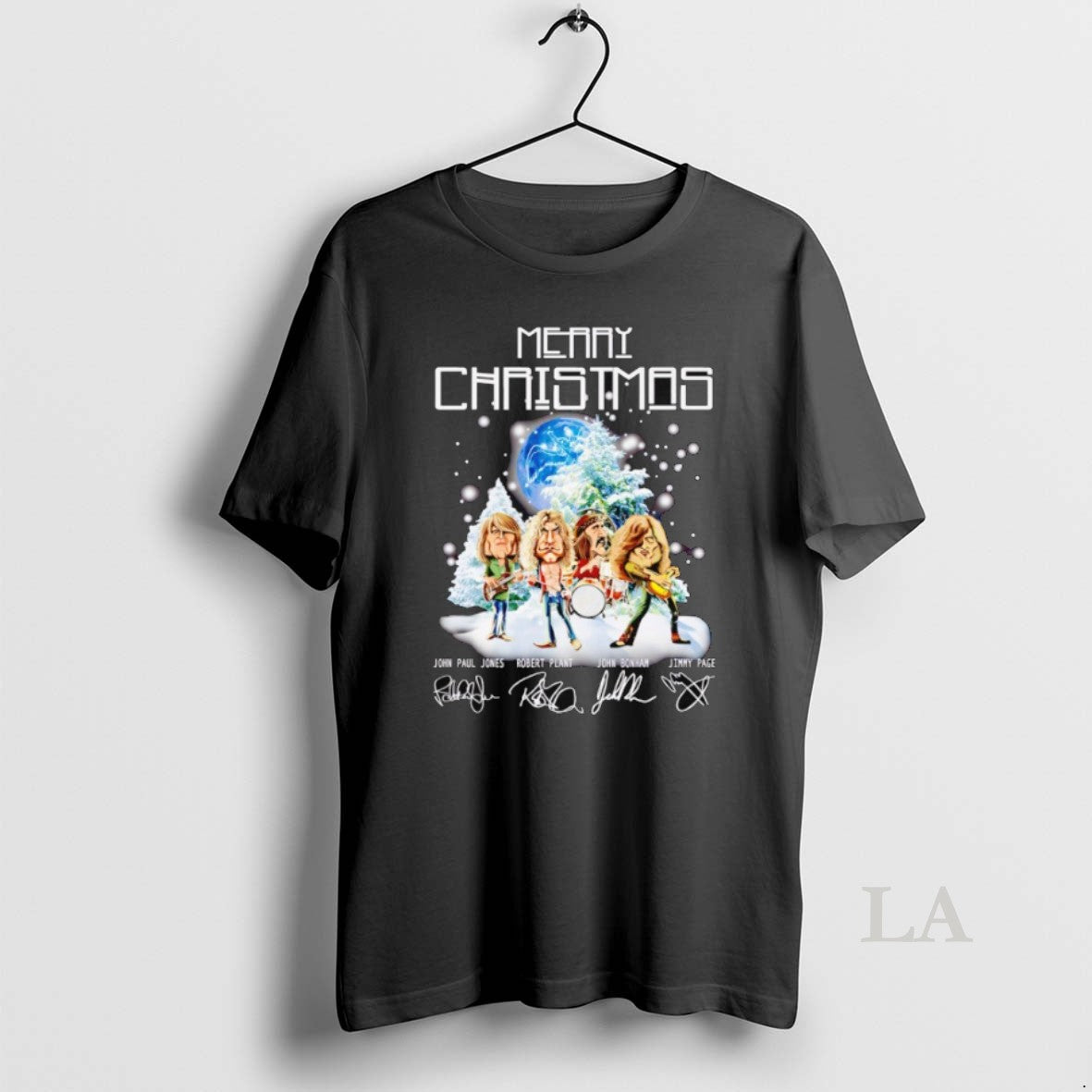 Original Merry Christmas Led Zeppelin Band Members Signature