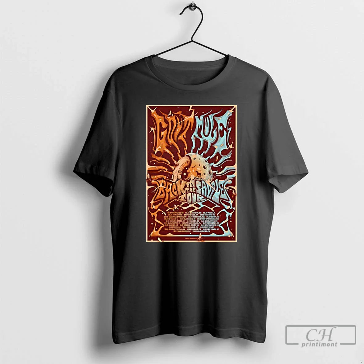 Premium Back In The Saddle Tour 2025 Govt Mule T Shirts