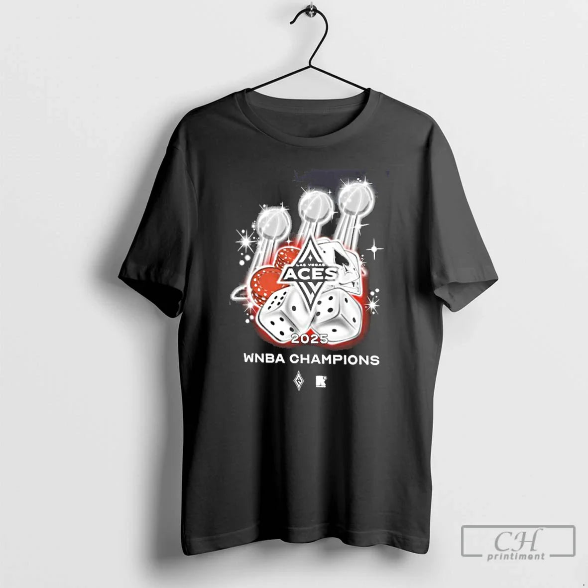 Premium Las Vegas Aces Three Time Wnba Champions Trophy T Shirts