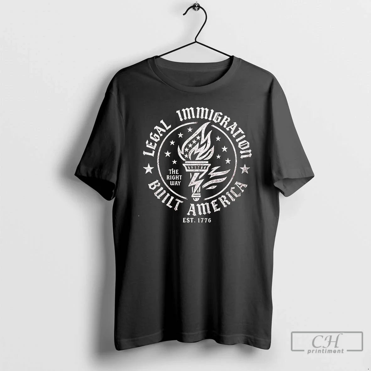 Premium Legal Immigration Built America The Right Way Est 1776 T Shirts