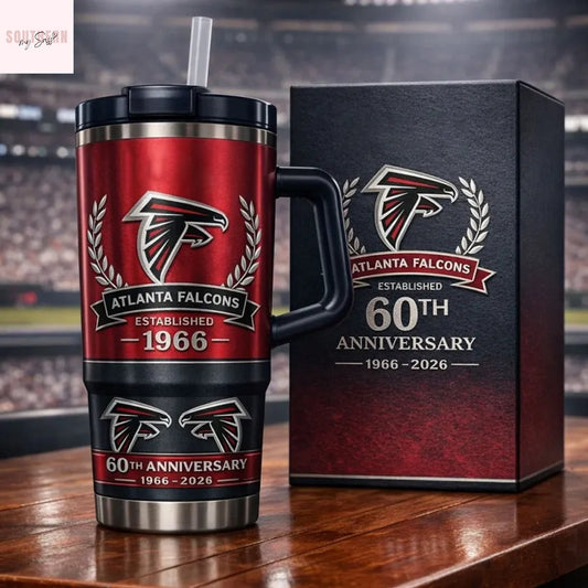 Atlanta Falcons 60th Anniversary 1966-2026 Tumbler