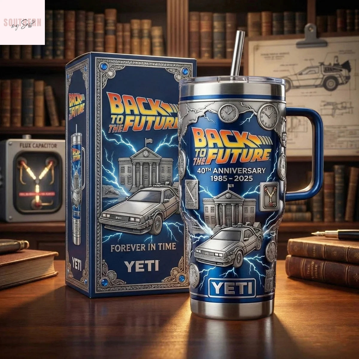 Back To The Future 40th Anniversary Forever In Time Tumbler